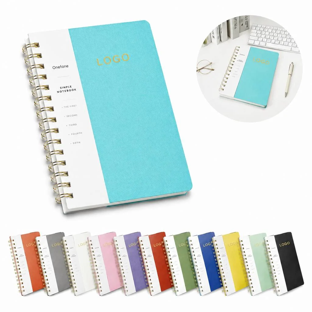 80-Sheet Twin Wire Binding Notebook for Note-Taking and