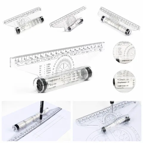 Multifunctional Rolling Ruler for Parallel Drawing 2