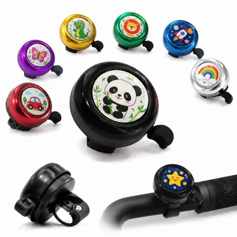 Compact Durable Bike Bell with Clear Ring for Handlebars 2