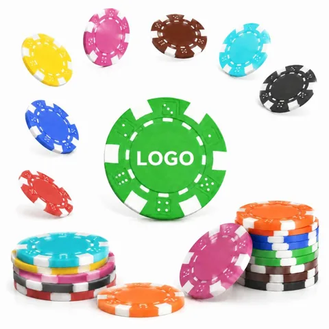 Weighted Plastic Clay Poker Chips for Casino Card Games