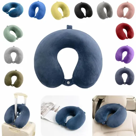 Memory Foam Travel Pillow, U-Shaped Neck Support 2