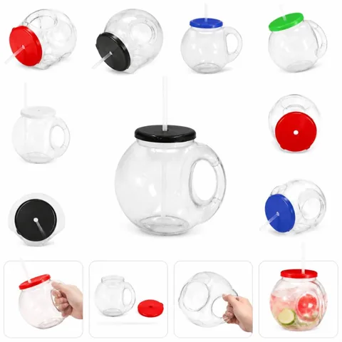 Durable Plastic Cup with Lid and Straw for Hot & Cold Drinks 2