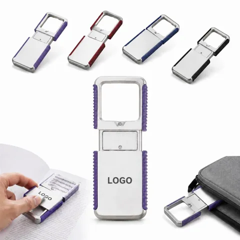 LED Pocket Magnifier with Bright Illumination for Close-Up