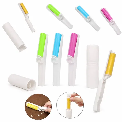 Foldable Lint Roller Brush for Travel, Reusable Pet Hair 2