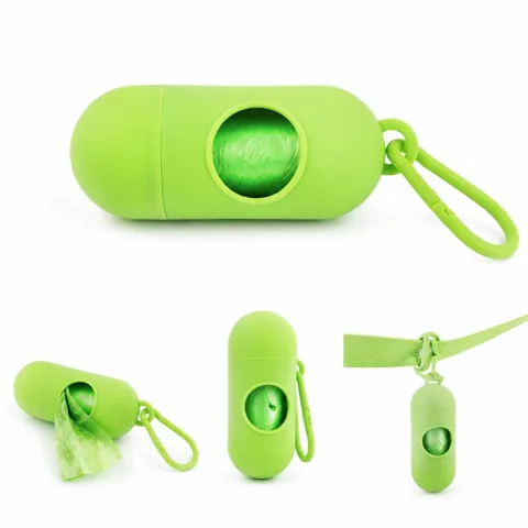 Refillable Pet Waste Bag Dispenser with Carabiner Clip 2