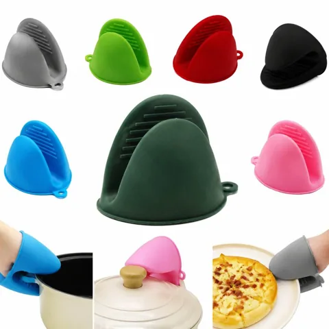 Heat-Resistant Silicone Oven Mitts with Non-Slip Grip 2