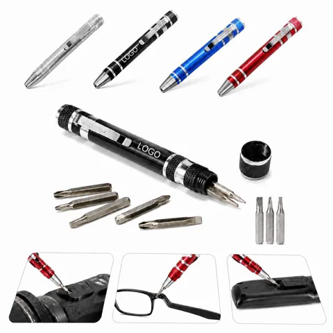 Pocket Pal Aluminum Alloy 8-Inch Screwdriver Pen
