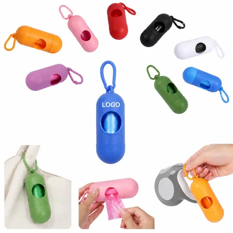 Compact Pet Waste Bag Dispenser with Leak-Resistant Odor