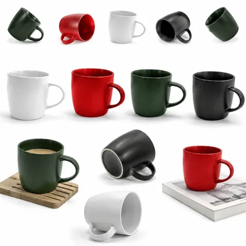 16 oz Matte Ceramic Coffee Mug, Large Capacity for Daily 2