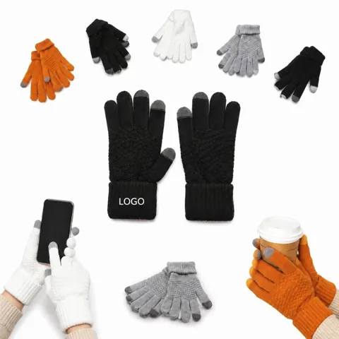 Touchscreen Thermal Gloves with Conductive Fingertips