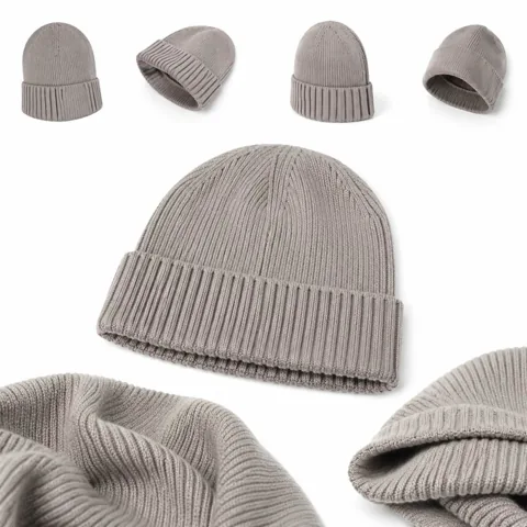Thick Knit Cuff Beanie Winter Hat for Cold Weather 2