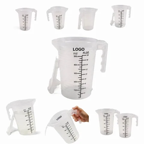 Food-Grade BPA-Free Plastic Measuring Cup with Clear
