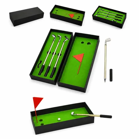 Golf Club Ballpoint Pen Set, Mini Novelty Pens for Fun 2