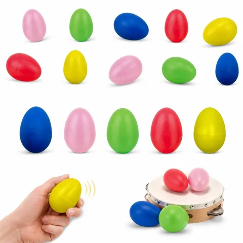 Colorful Plastic Egg Shakers for Rhythm Music Learning 2