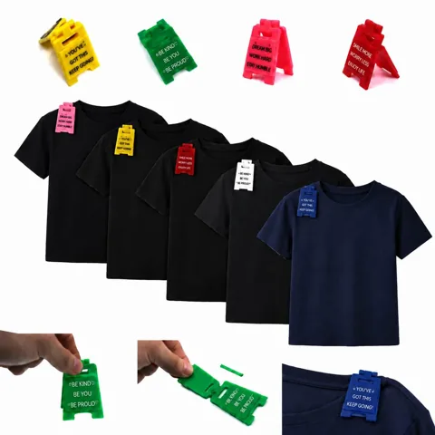 Inspirational Folding Tag Clips for T-Shirts, Motivational 2