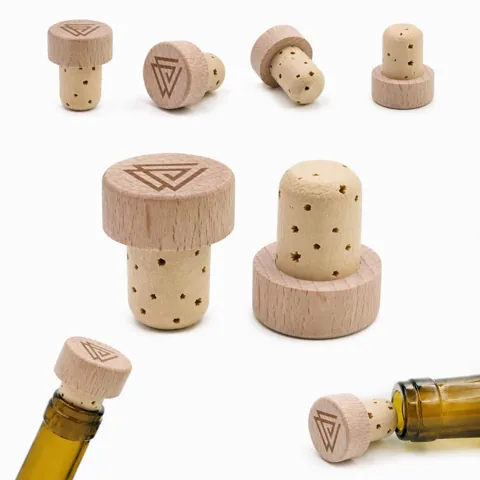 Natural Cork Wine Stopper Airtight Seal for Freshness 2