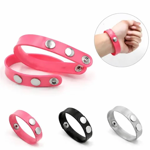 Customizable Silicone Wristband with Adjustable Buckle 2