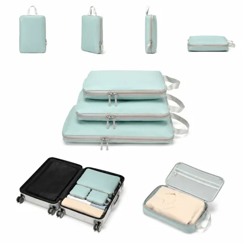 Compression Packing Bags Set with Double-Zip for Travel 2