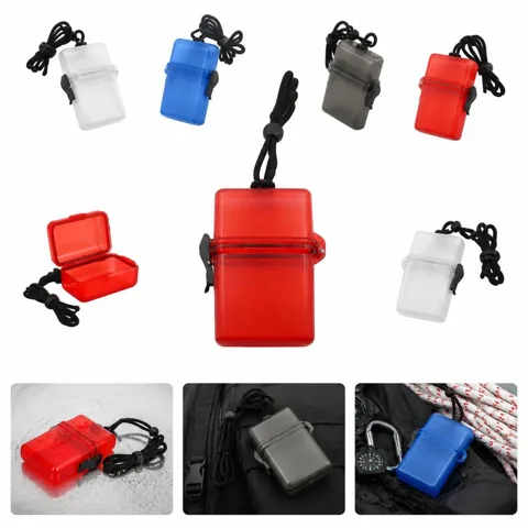 Waterproof ID Badge Holder with Lanyard, Clear PVC 2