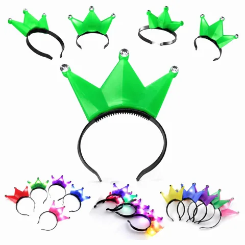 LED Crown Headband with Adjustable Glow Modes for Parties 2