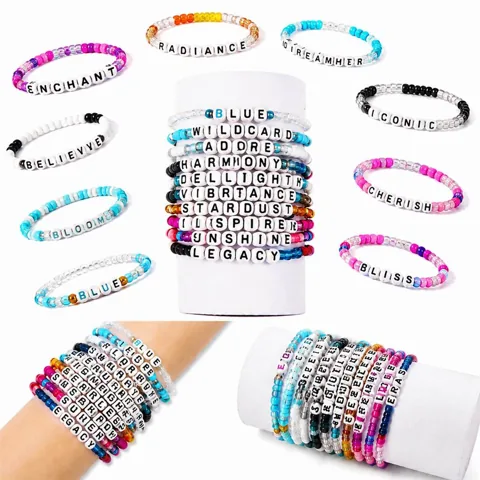 Customizable Letter Bead Friendship Bracelets 2