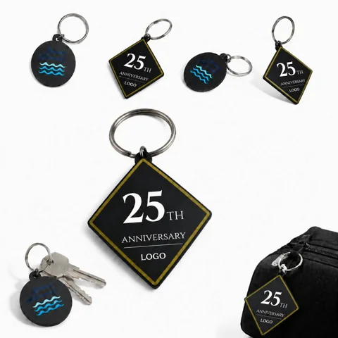 Custom Shape Soft PVC Keychain Durable Key Ring for Daily