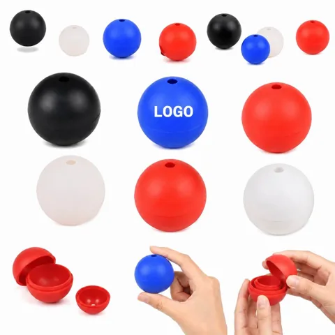 Slow Melt Silicone Ice Mold for Sphere Cubes, Food-Grade
