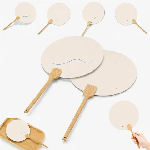 Blank DIY Fan for Painting, Customizable Handheld Craft 2