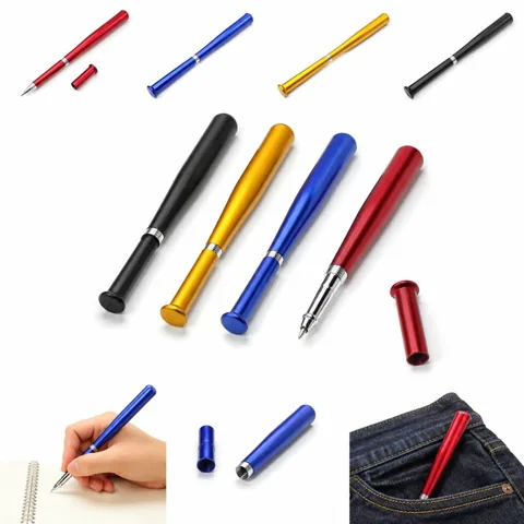 Mini Baseball Bat Pen, Smooth Writing with Comfort Grip 2