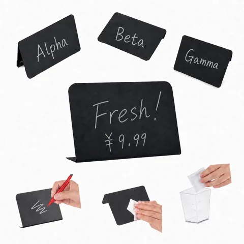 Durable PVC Mini Chalkboard Menu for Displays 2