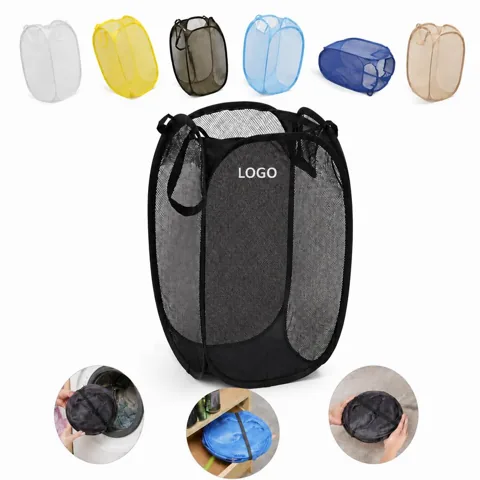 Collapsible Laundry Basket with Foldable Design 1
