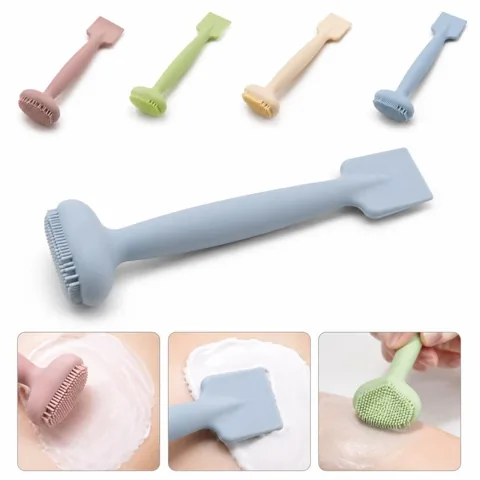 Double-Ended Silicone Mask Brush for Face, Travel Skincare 2