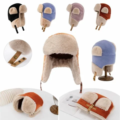Winter Windproof Aviator Cap Warm Insulated Hat for Cold 2