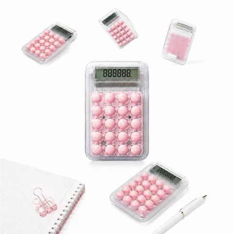 Mini Colorful Desktop Calculator with Clear LCD Display 2