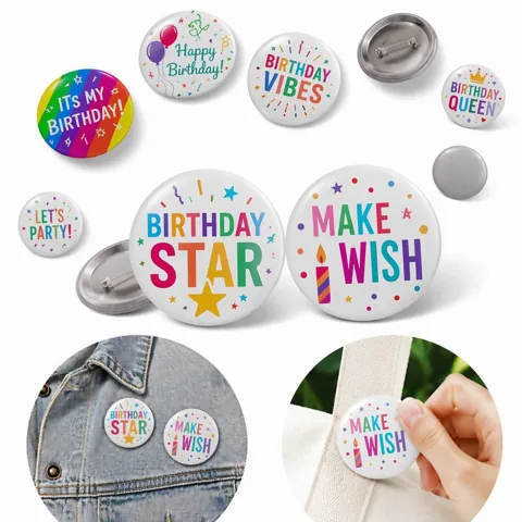 Durable Iron Party Badge with Secure Pin for Themed Events 2
