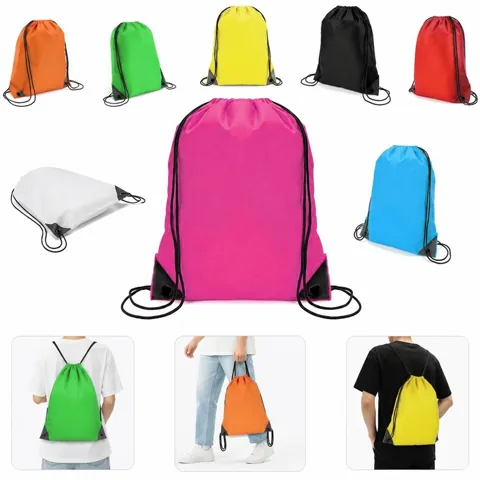 Polyester Drawstring Backpack for Basketball Gear Storage 2