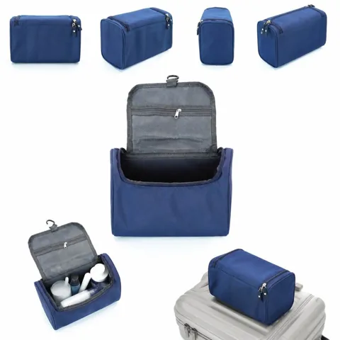 Men's Hanging Waterproof Toiletry Bag with Clear Pouches 2