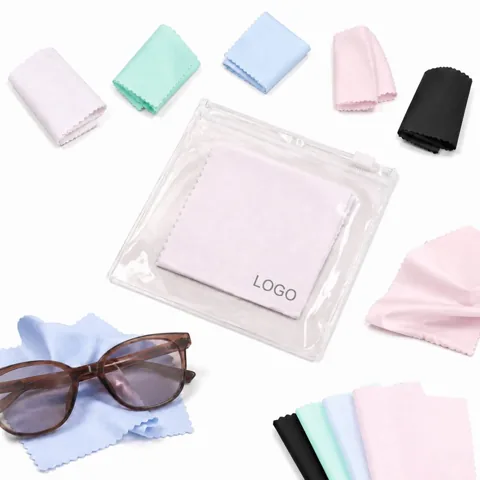 Microfiber Eyeglass Cloth with PVC Storage Bag, Ultra-Soft