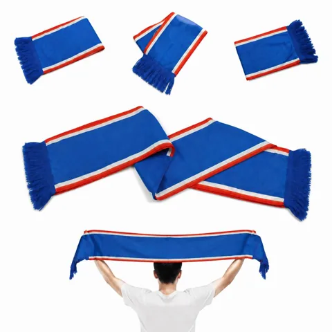 Custom Team Logo Scarf with Tassels for Stadium Wear 2