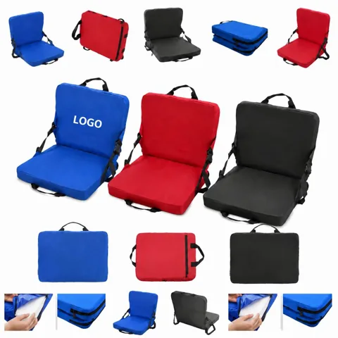Folding Stadium Seat Cushion with Strap