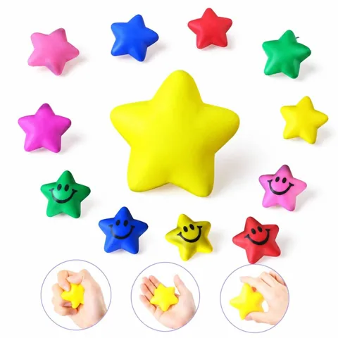 Reusable PU Foam Star Stress Ball for Anxiety Relief 2