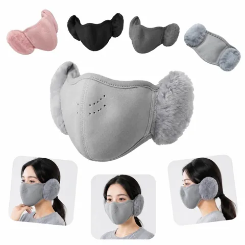 Windproof Fleece Earmuff Mask for Cold Weather Outdoor 2
