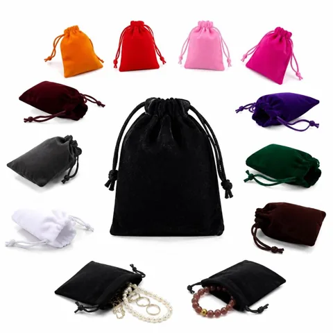 Velvet Drawstring Pouch Gift Bag for Jewelry, Cosmetics 2