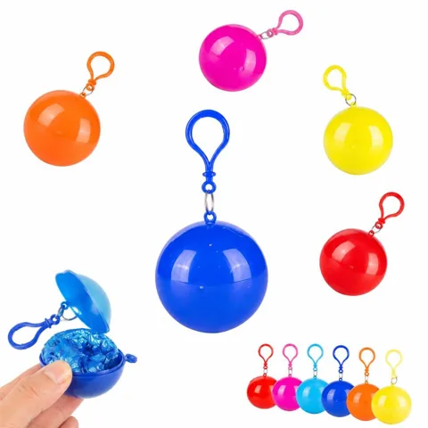 Compact Disposable Raincoat Ball for Travel and Outdoor 2