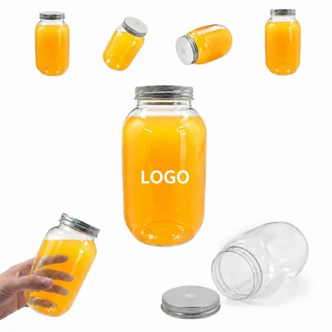 16oz PET Cold Drink Cups with Lids, Leak-Resistant
