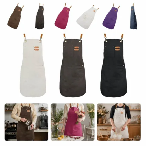 Adjustable Twill Kitchen Apron for Cooking, Baking 2