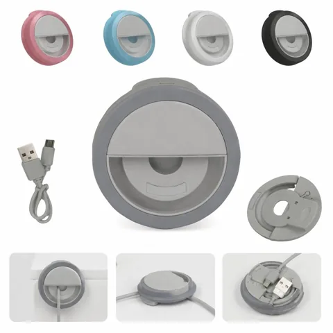 USB Selfie Ring Light with 3 Color Modes for Phones 2