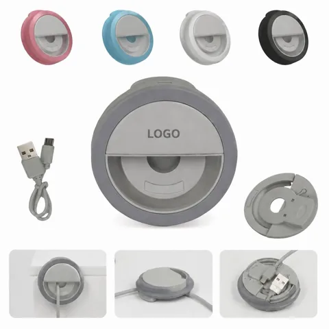 USB Selfie Ring Light with 3 Color Modes for Phones