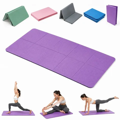 Foldable Non-Slip Yoga Mat for Home & Travel 2