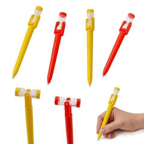 Hourglass Sand Timer Pen with Built-in Visual Countdown 2
